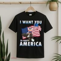 I Want You To Party America T-Shirt thumb 2