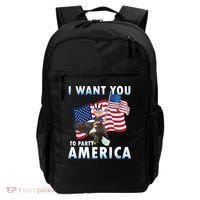 I Want You To Party America Backpack thumb 0