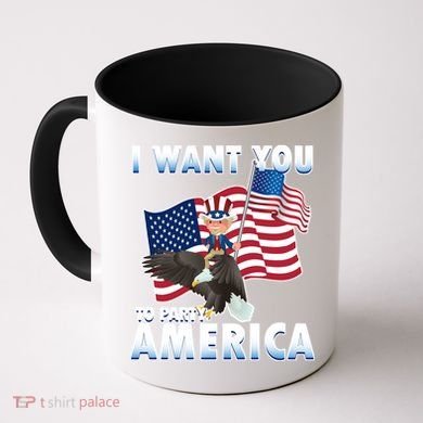 I Want You To Party America Coffee Mug