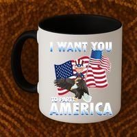 I Want You To Party America Coffee Mug thumb 2