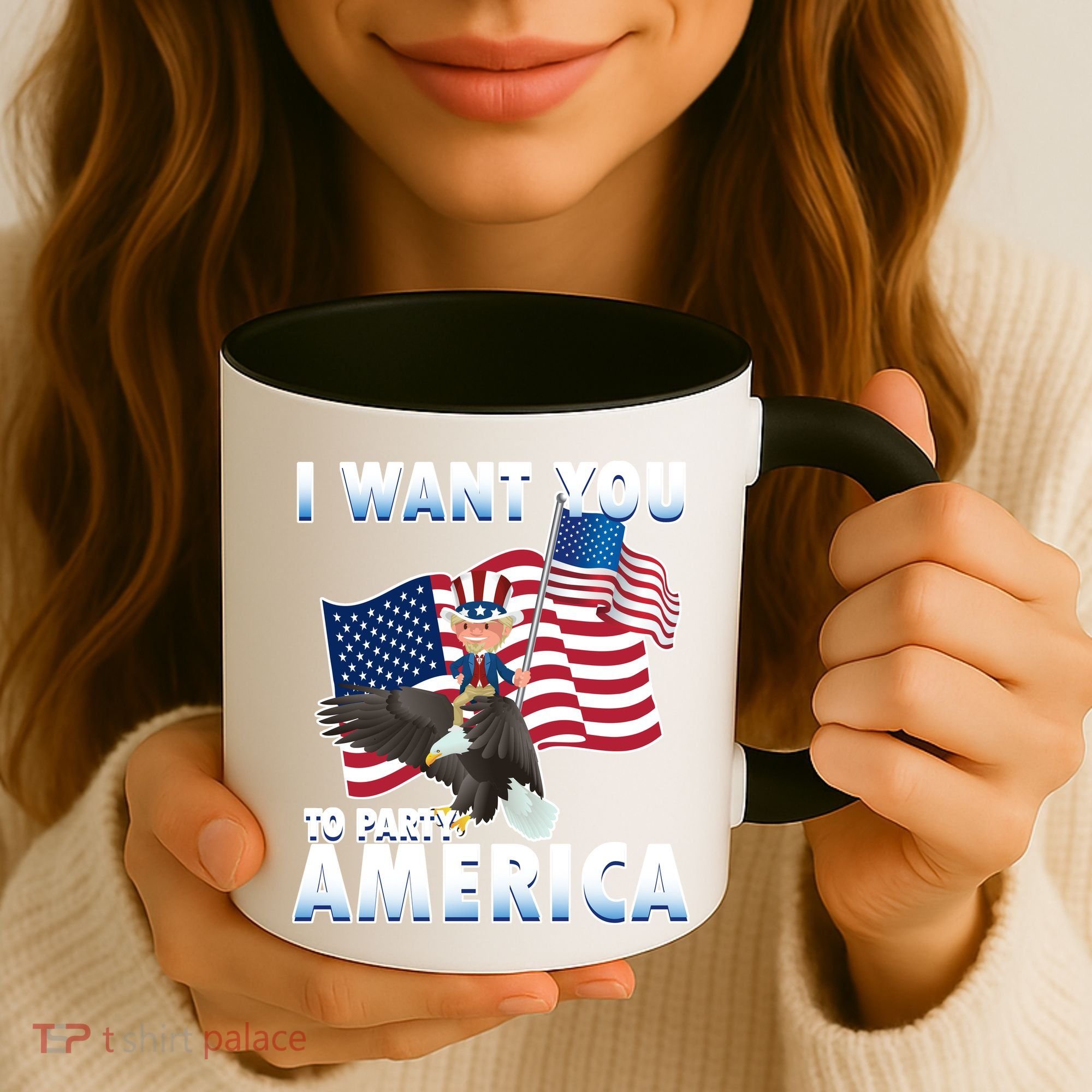 I Want You To Party America Coffee Mug