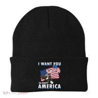 I Want You To Party America Beanie thumb 0