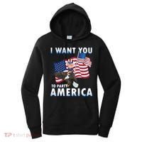I Want You To Party America Women's Hoodie thumb 0