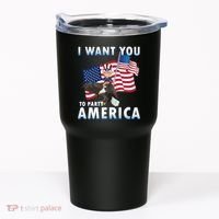 I Want You To Party America Tumbler thumb 0