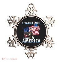 I Want You To Party America Ornament thumb 0