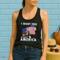 I Want You To Party America Women's Tank Top thumb 2