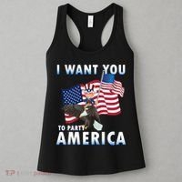 I Want You To Party America Women's Tank Top thumb 3