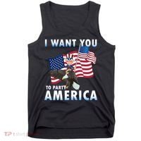 I Want You To Party America Tank Top thumb 0