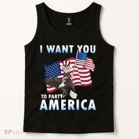 I Want You To Party America Tank Top thumb 2