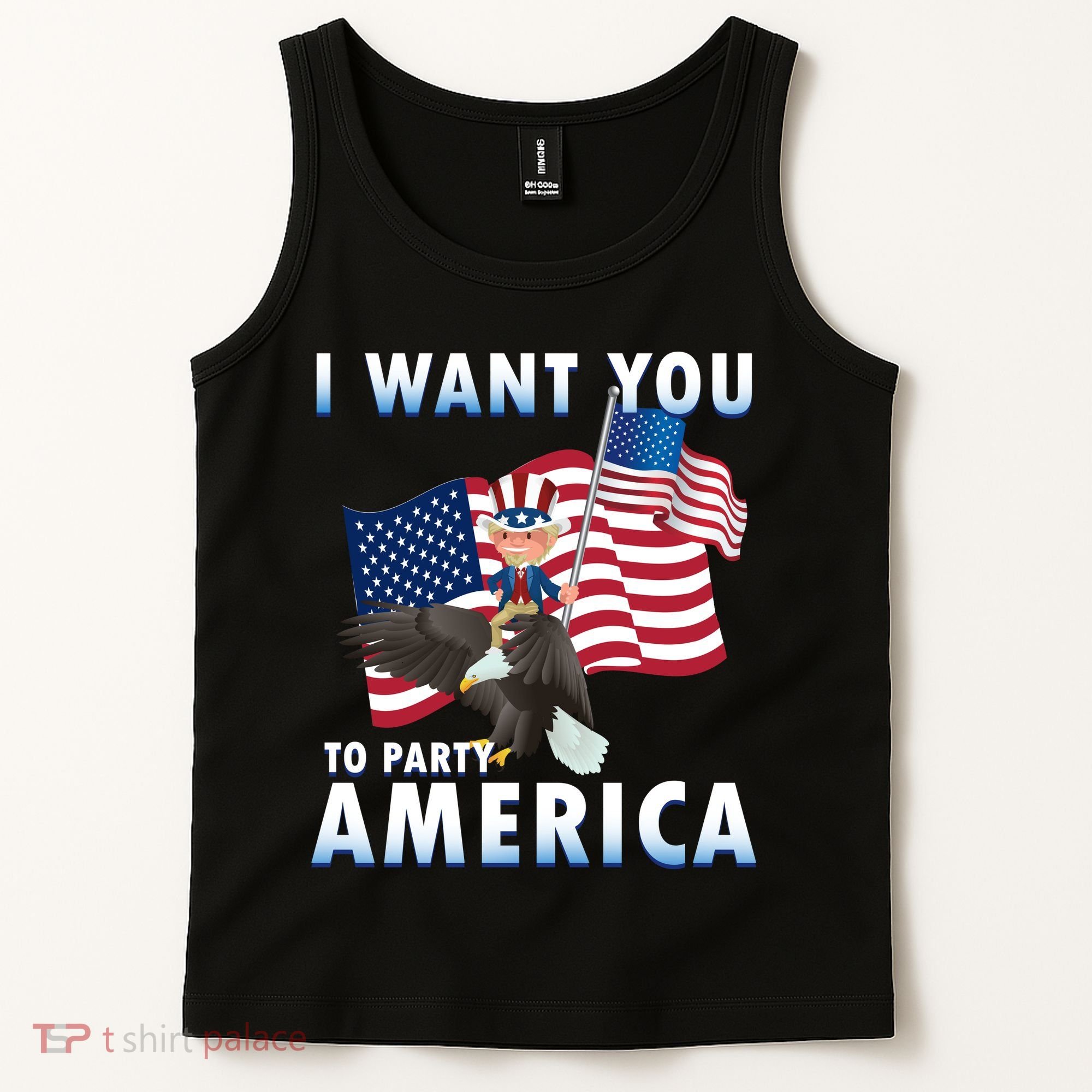 I Want You To Party America Tank Top