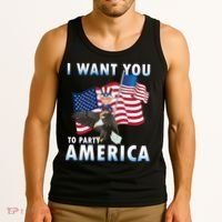 I Want You To Party America Tank Top thumb 3