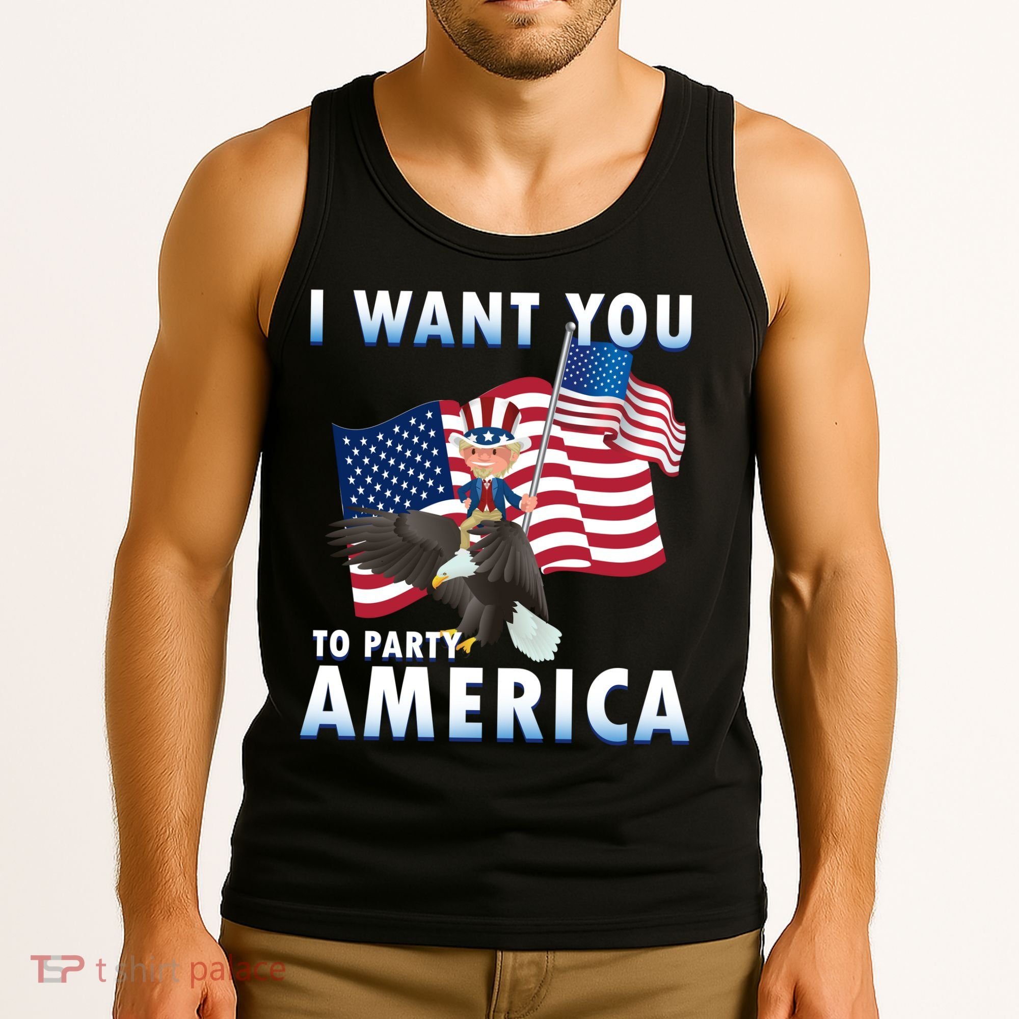 I Want You To Party America Tank Top