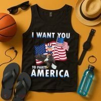 I Want You To Party America Tank Top thumb 4