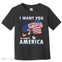 I Want You To Party America Toddler T-Shirt thumb 0