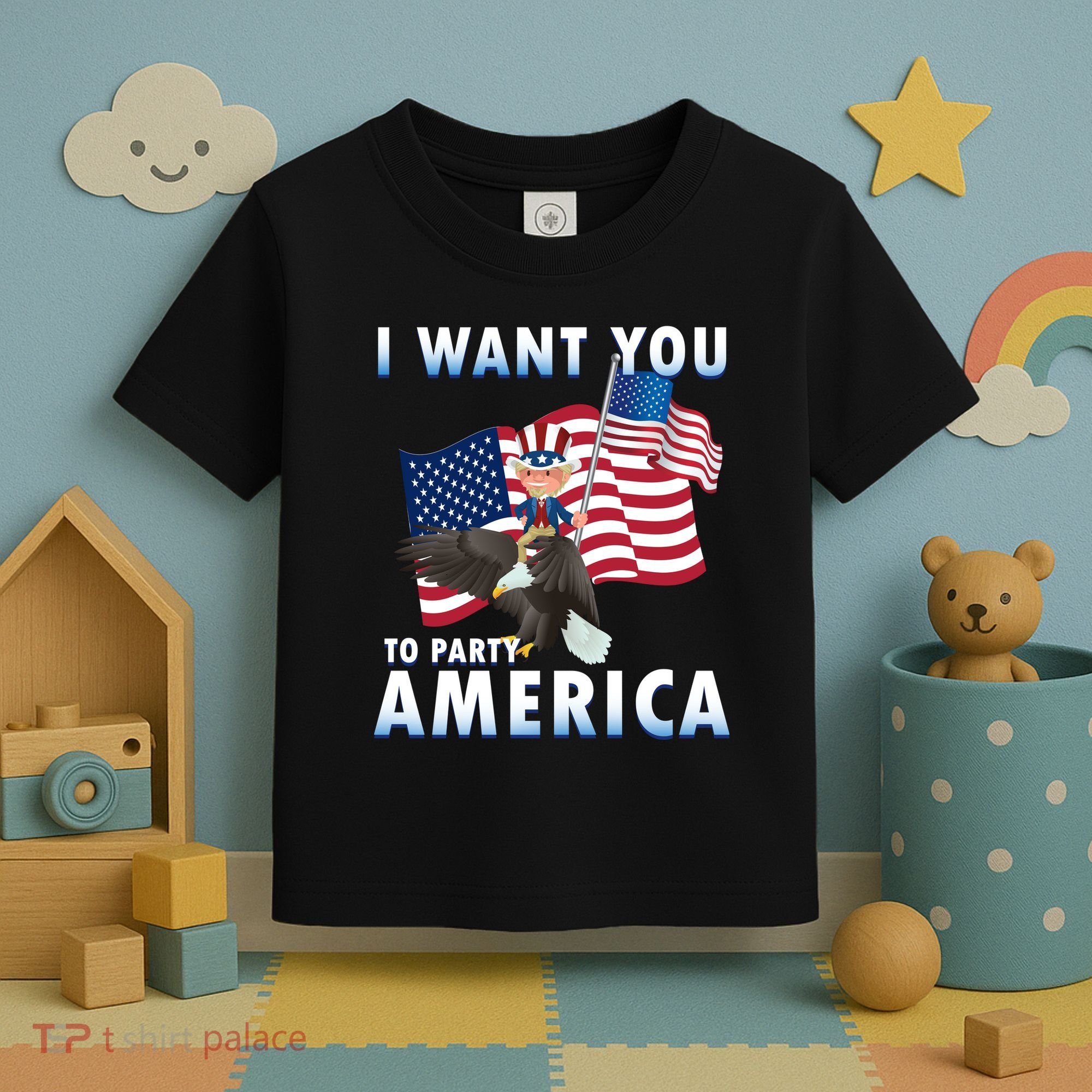 I Want You To Party America Toddler T-Shirt