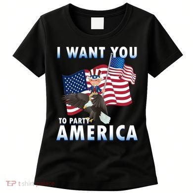 I Want You To Party America Women's T-Shirt