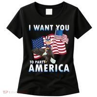 I Want You To Party America Women's T-Shirt thumb 0