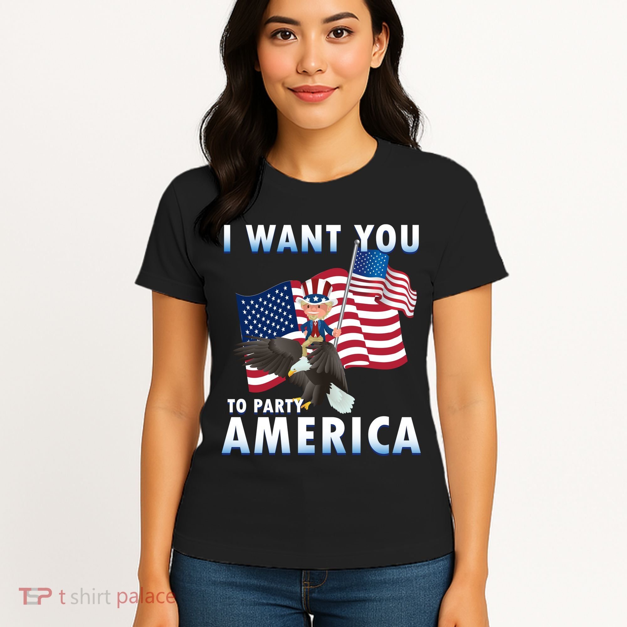 I Want You To Party America Women's T-Shirt