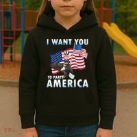 I Want You To Party America Kids Hoodie thumb 3