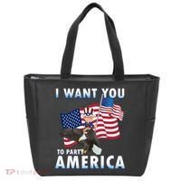 I Want You To Party America Tote Bag thumb 0