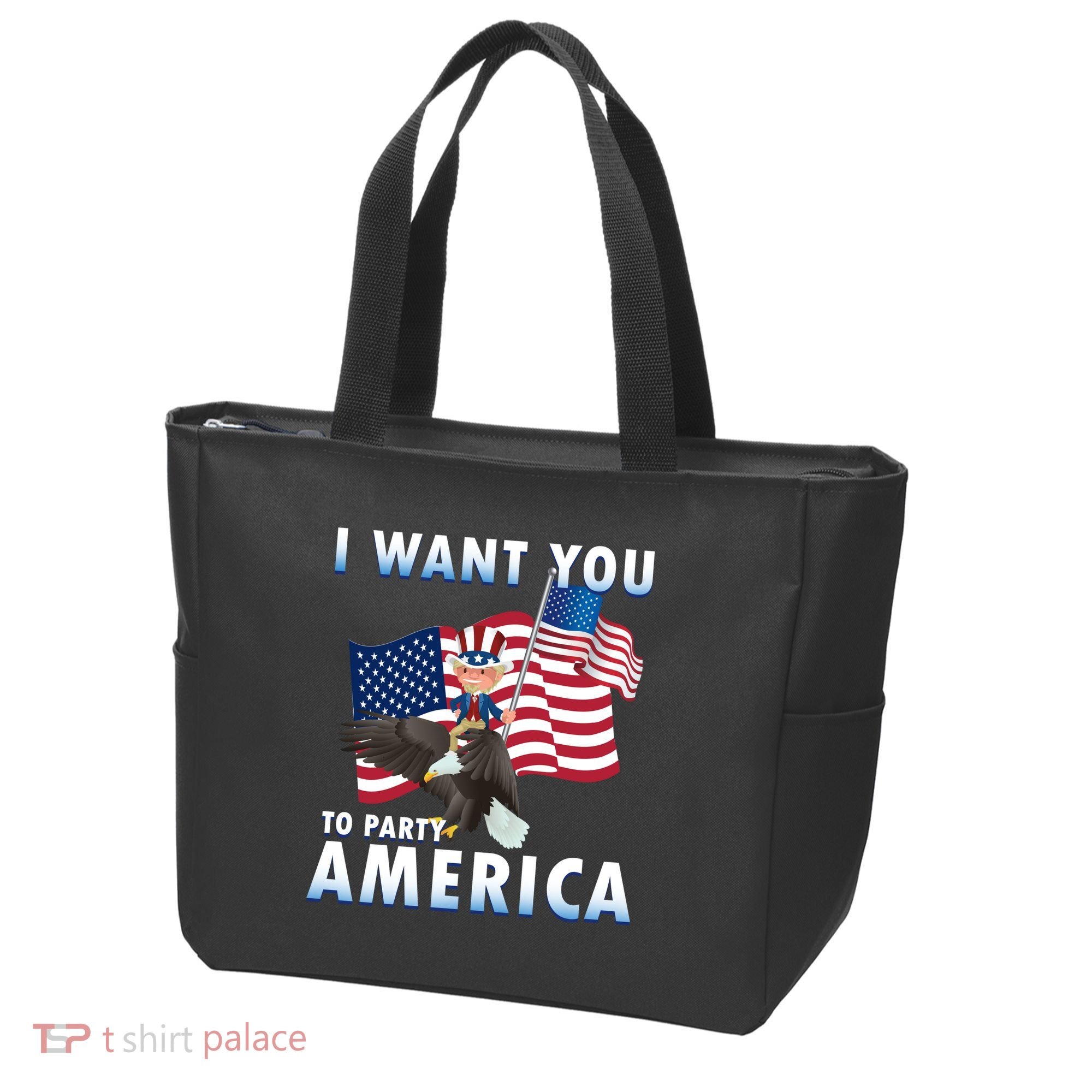 I Want You To Party America Tote Bag