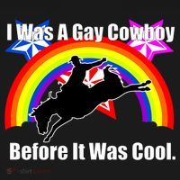I Was A Gay Cowboy Before It Was Cool Ornament thumb 1
