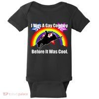 I Was A Gay Cowboy Before It Was Cool Baby Bodysuit thumb 0