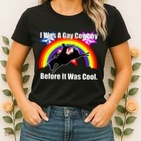 I Was A Gay Cowboy Before It Was Cool Women's T-Shirt thumb 2