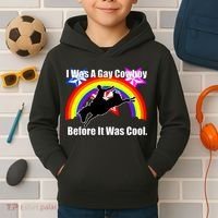 I Was A Gay Cowboy Before It Was Cool Kids Hoodie thumb 2