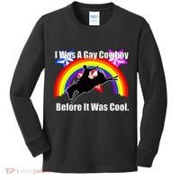 I Was A Gay Cowboy Before It Was Cool Kids Long Sleeve Shirt thumb 0