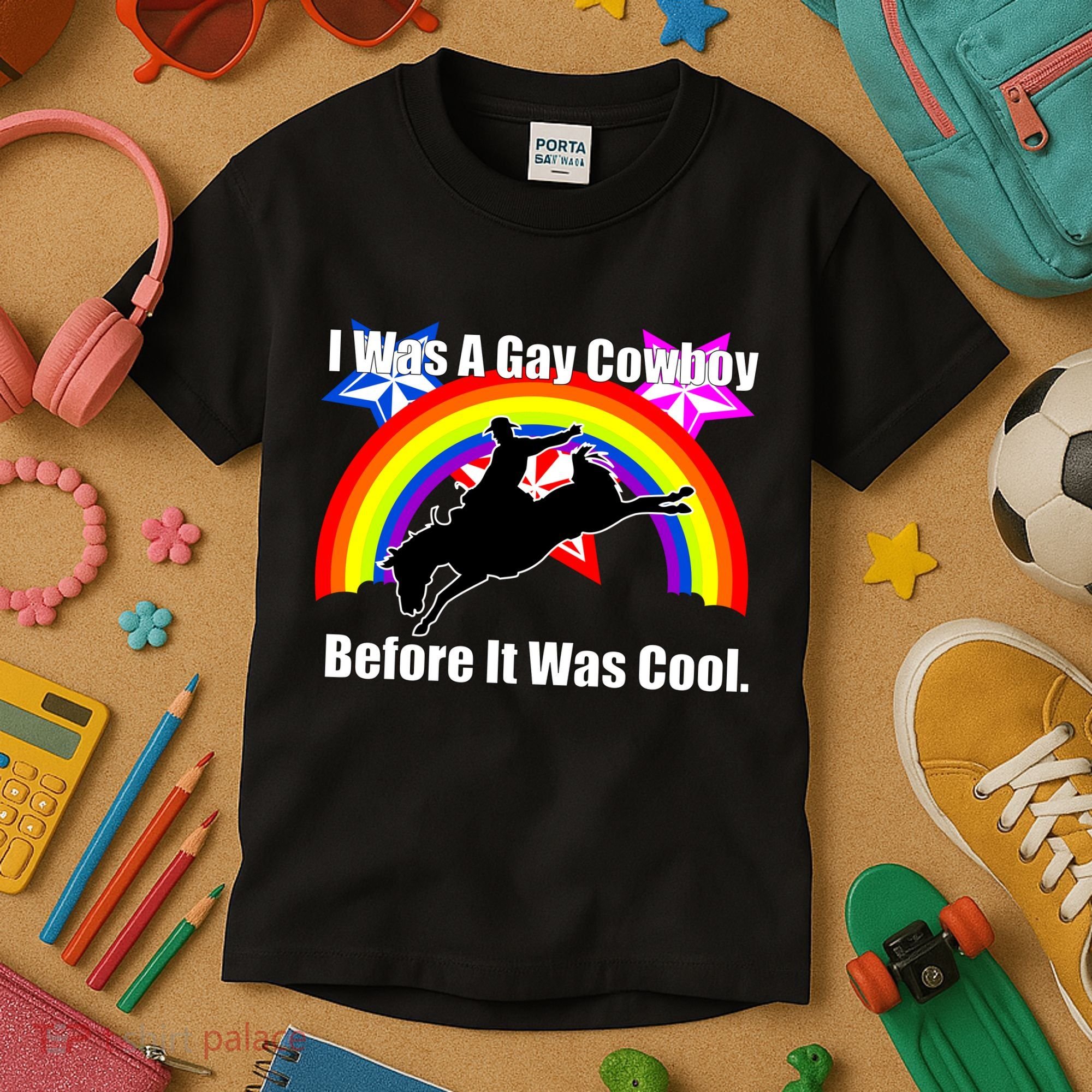 I Was A Gay Cowboy Before It Was Cool Kids T-Shirt