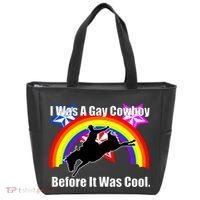I Was A Gay Cowboy Before It Was Cool Tote Bag thumb 0