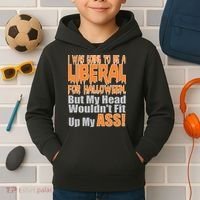 I Was Going To Be Liberal For Halloween Costume Kids Hoodie thumb 2
