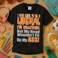 I Was Going To Be Liberal For Halloween Costume Kids T-Shirt thumb 3