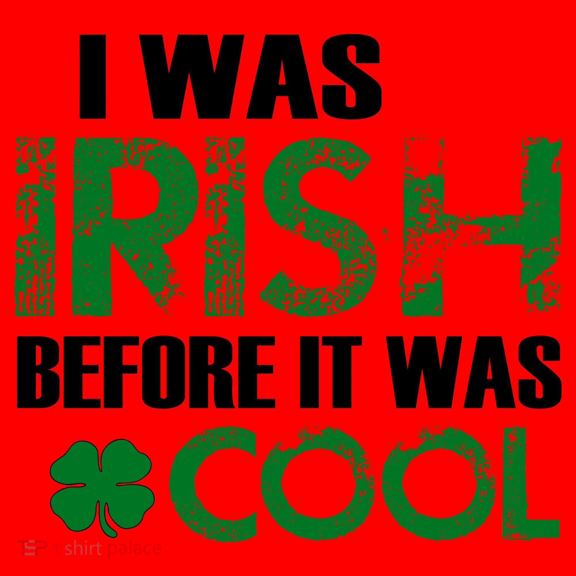 I Was Irish Before It Was Cool Funny Santa Hat