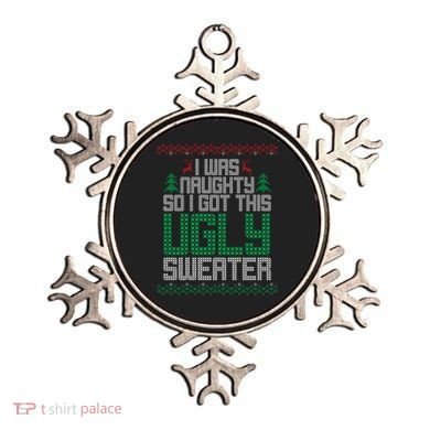I Was Naughty So I Got This Ugly Christmas Sweater Ornament