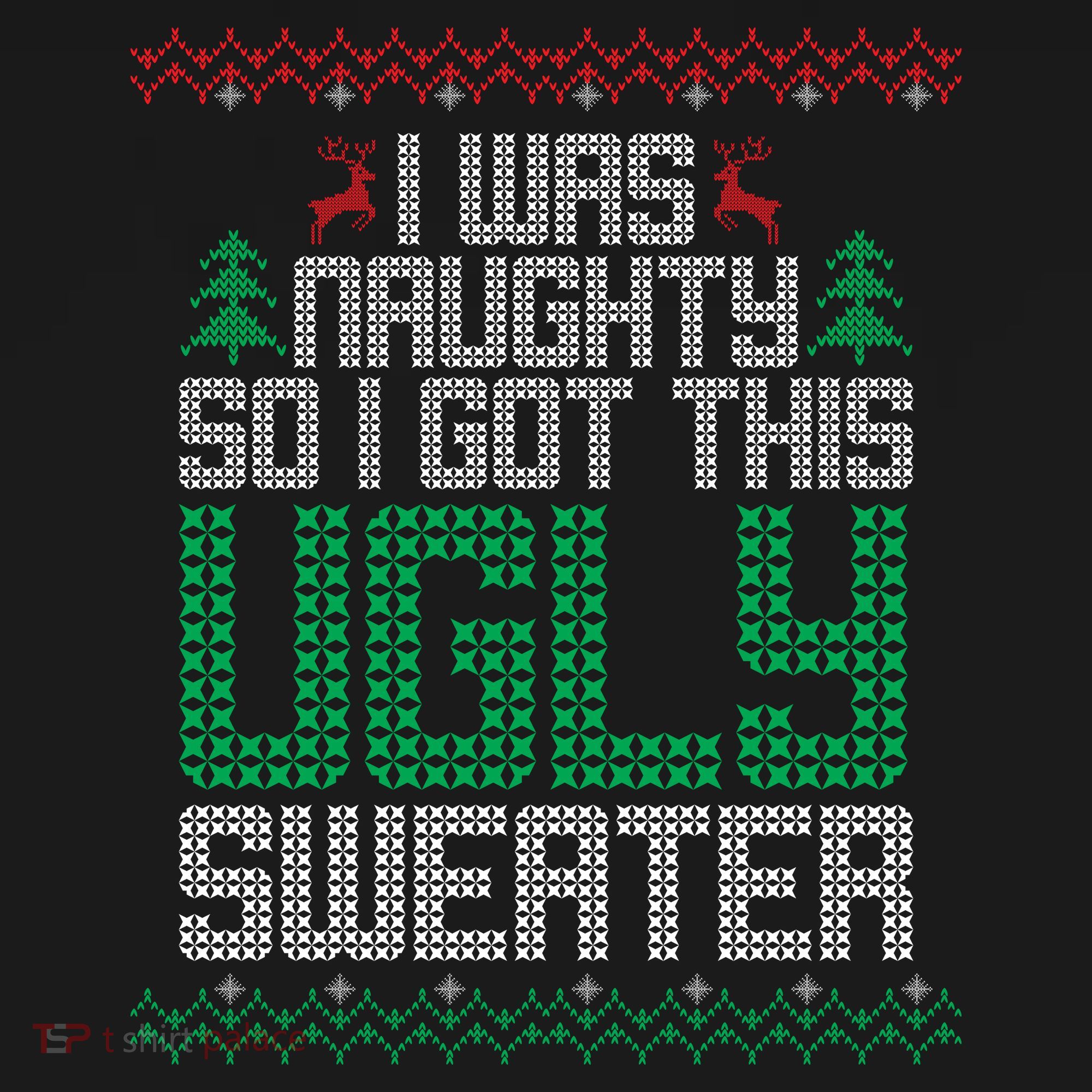 I Was Naughty So I Got This Ugly Christmas Sweater Baby Bodysuit
