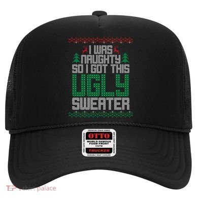 I Was Naughty So I Got This Ugly Christmas Sweater Hat
