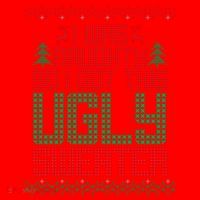 I Was Naughty So I Got This Ugly Christmas Sweater Santa Hat thumb 1
