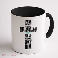 I Was One Way And Now I Am Completely Different Cross Coffee Mug thumb 1