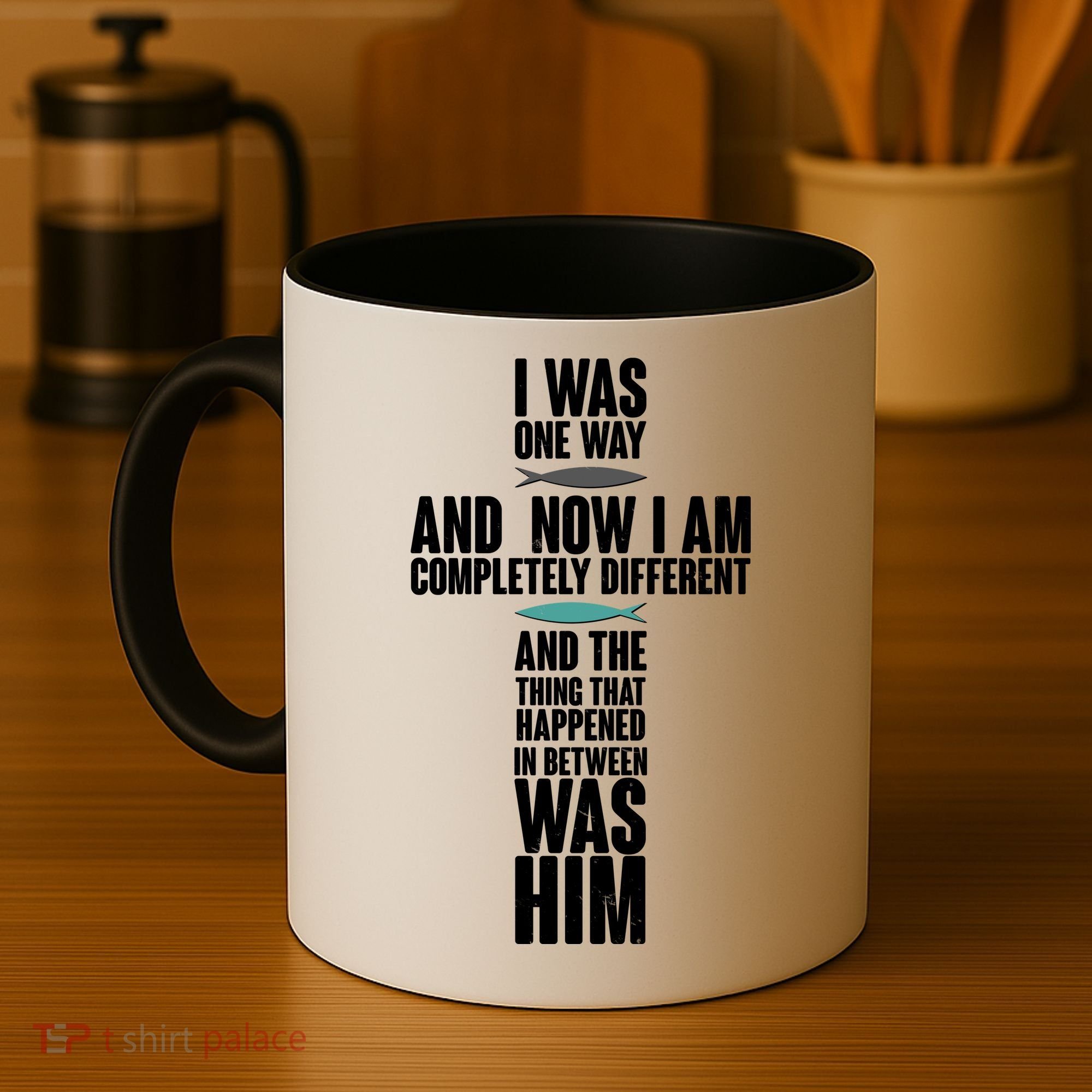 I Was One Way And Now I Am Completely Different Cross Coffee Mug
