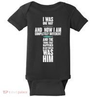 I Was One Way And Now I Am Completely Different Cross Baby Bodysuit thumb 0