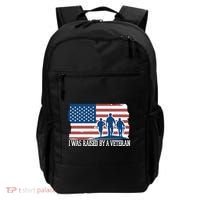 I Was Raised By A Veteran Backpack thumb 0