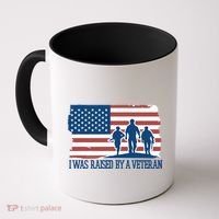 I Was Raised By A Veteran Coffee Mug thumb 0