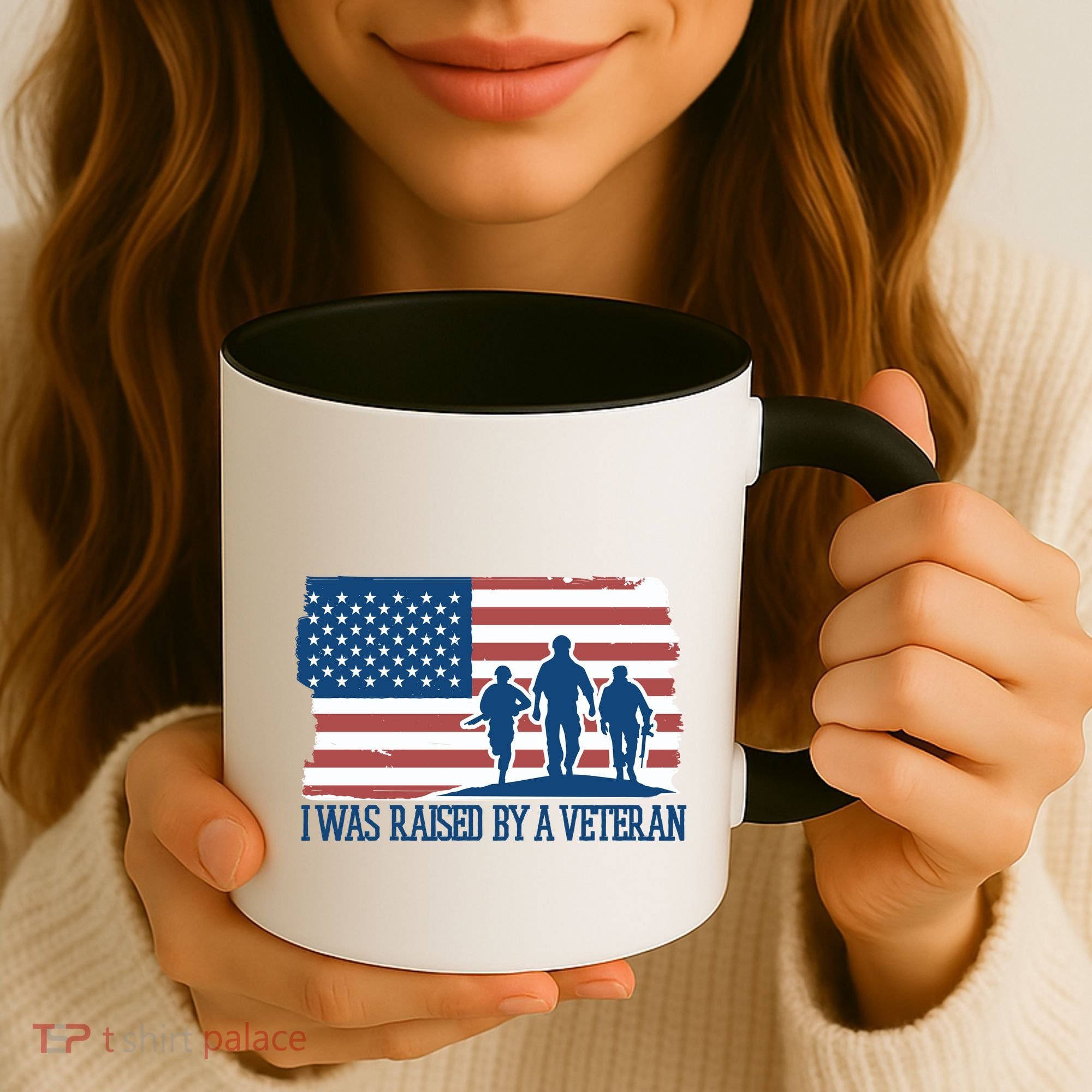 I Was Raised By A Veteran Coffee Mug