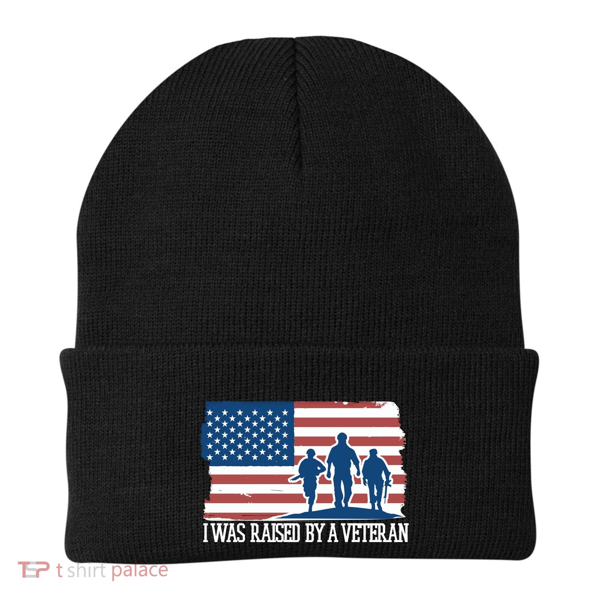 I Was Raised By A Veteran Beanie