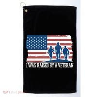 I Was Raised By A Veteran Golf Towel thumb 0