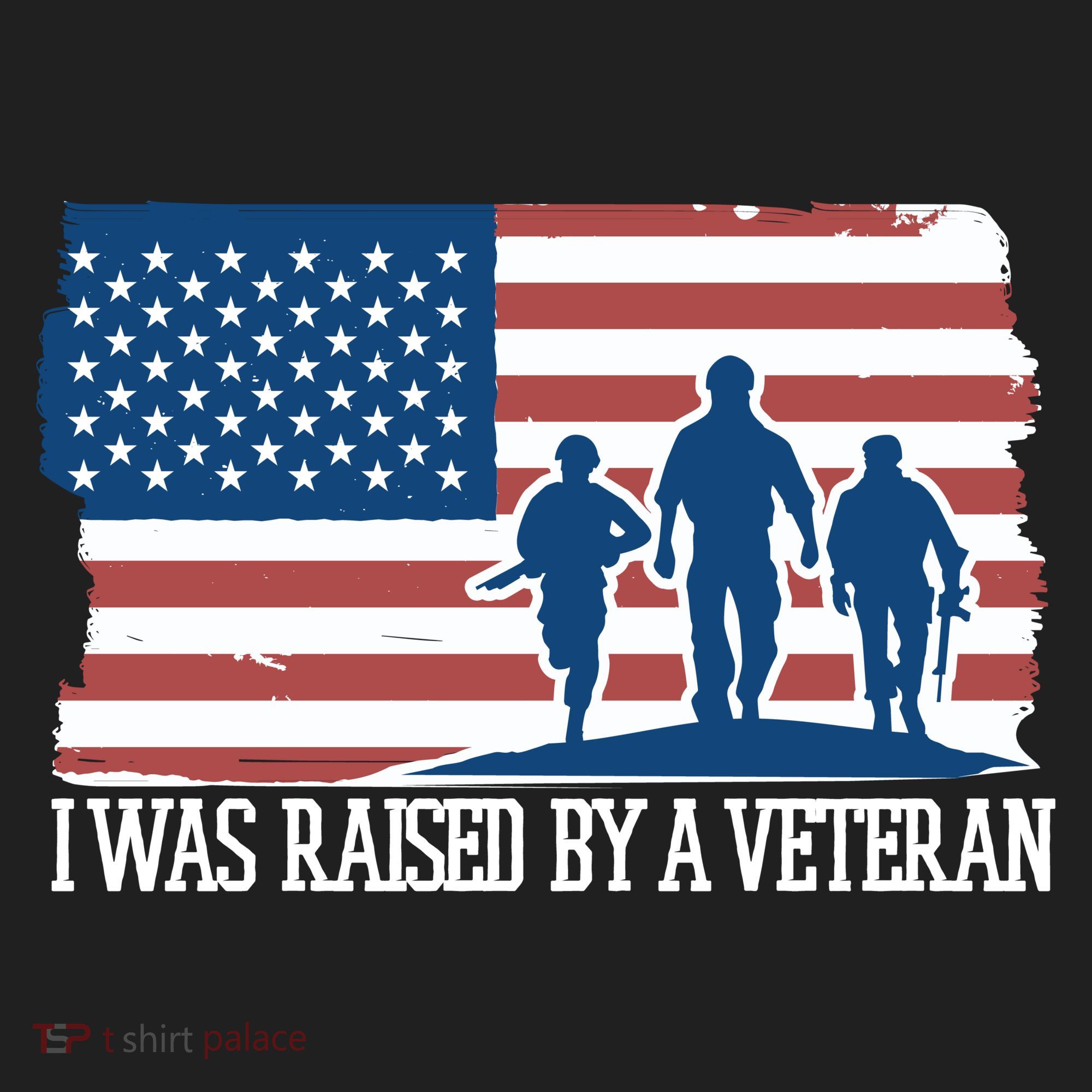 I Was Raised By A Veteran Golf Towel