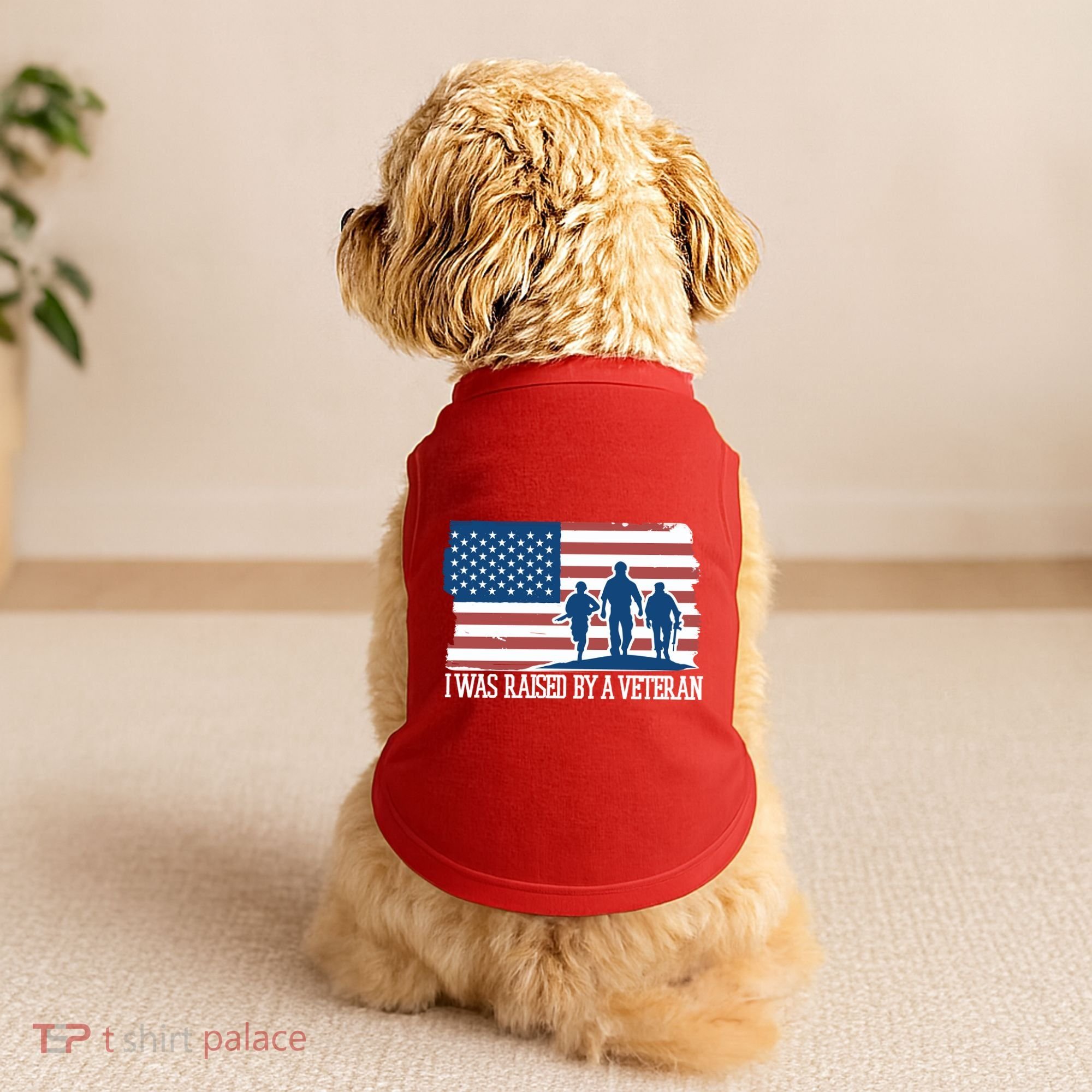 I Was Raised By A Veteran Doggie Tank