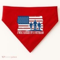 I Was Raised By A Veteran USA-Made Doggie Bandana thumb 0